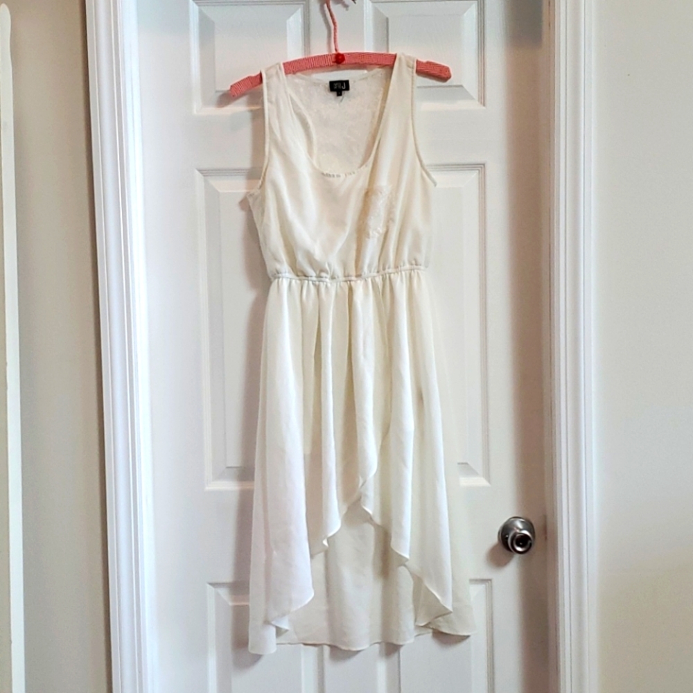 VERY J High Low Midi Dress • Off White • SZ M